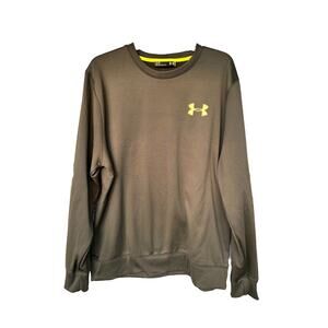 Under Armour Sweatshirt Mens Large Soft Loose Pullover Long Sleeve Green Crew
